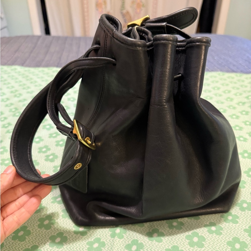 Vintage Coach Legacy Drawstring bucket bag